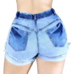 Bermuda Feminina Jeans Lycra Destroyed - Transforme Seu Look - Imagem 4