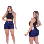 Kit 2 Bermudas Premium C/Botões Laterais: Duas Peças de Luxo - Imagem 5