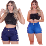 Kit 2 Bermudas Premium C/Botões Laterais: Duas Peças de Luxo - Imagem 3