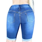 Bermuda Feminina Jeans Meia Coxa Lycra - Conforto e Estilo - Imagem 3
